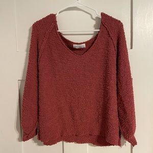 Popcorn Pullover Sweater